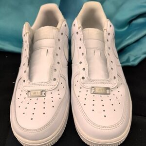 2021 NIKE AIR JORDAN 1 RETRO LOW OG I TRIPLE WHITE New Laces Included Sz 9 & 9.5